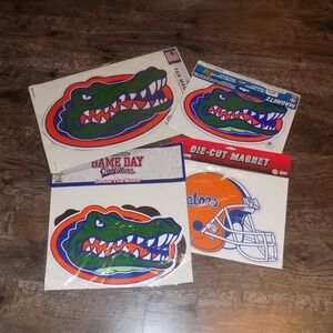 Bundle‎ of Florida Gators Car Magnets Set Large Die Cut Helmet Logo Fan Gear